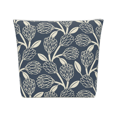 South African Protea Cotton Cosmetic Bag