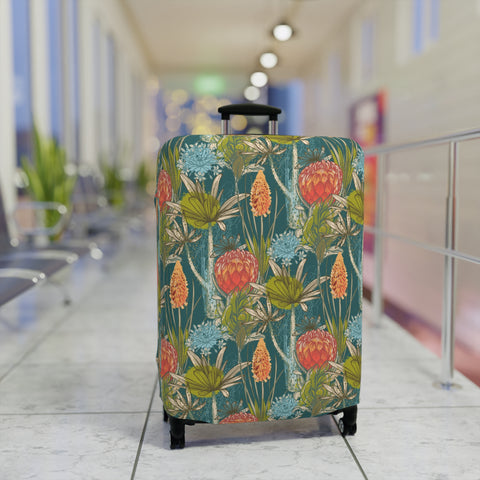 Protea South Africa Custom Designed Luggage Cover Modern Luggage Protector Suitcase Cover, Carry on luggage Wrap, Vintage luggage Cover