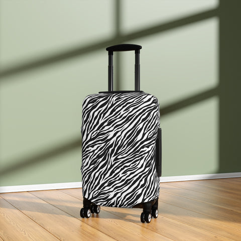 African Safari Zebra Custom Designed Luggage Cover Modern Luggage Protector Suitcase Cover, Carry on luggage Wrap, luggage Cover