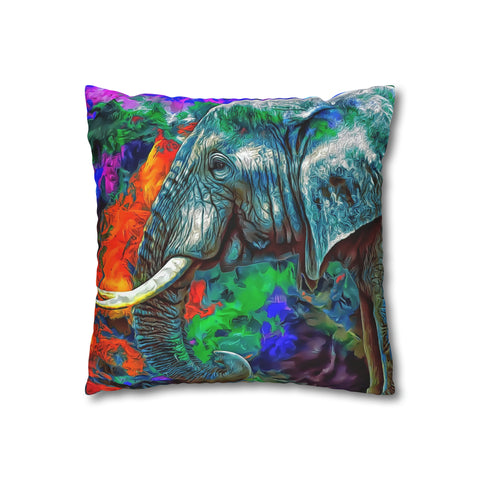 African Elephant Pillowcase Cover only - no filling is included