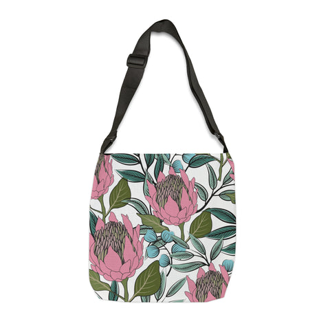 South African  Protea Tote bag African print design Protea Adjustable