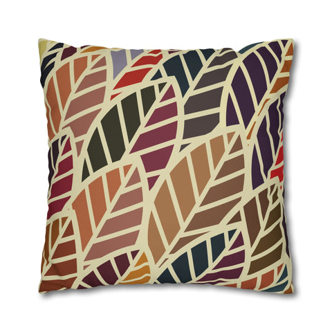 South African abstract leaves and design Pillowcase Cover only - no filling is included