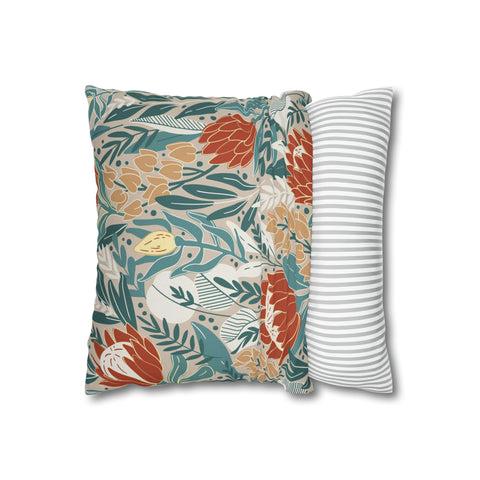 Pillow Case Ethnic Protea flowers floral