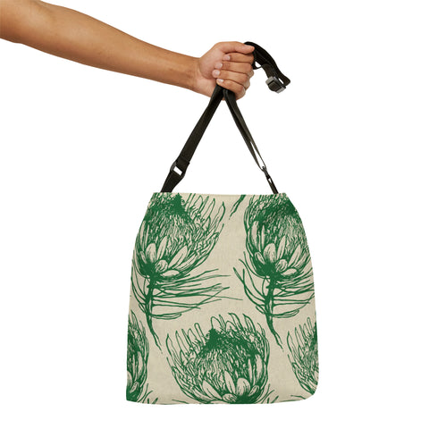 South African  Protea Tote bag African print design Protea Adjustable