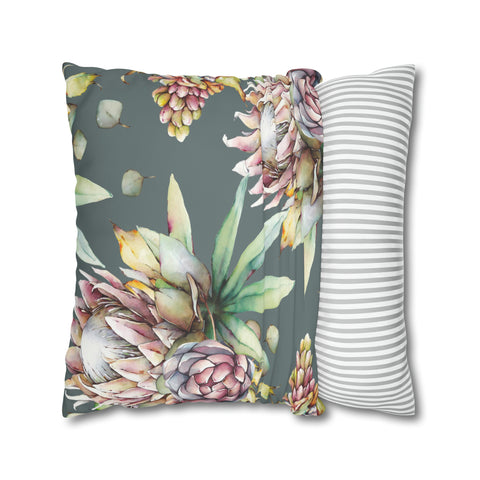 South African Protea Pillowcase Cover only - no filling is included