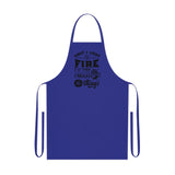 First I light the fire then I Braai Dad's Braai apron South African Cotton Apron - Various colours available