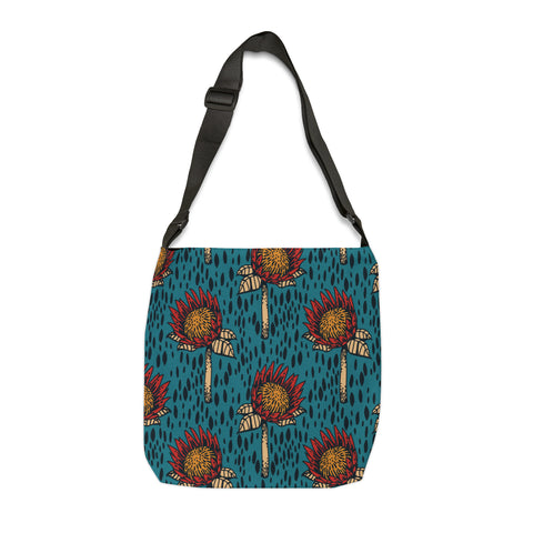 South African  Protea Tote bag African print design Protea Adjustable