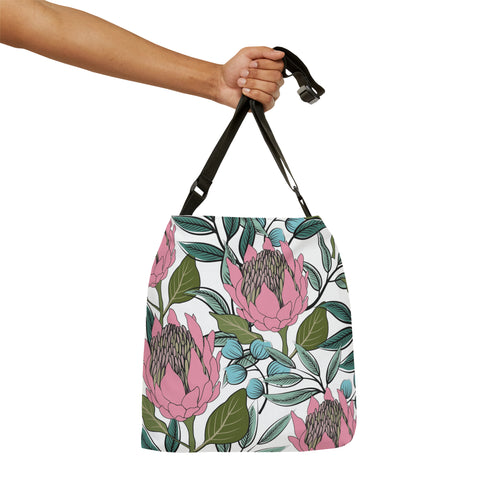 South African  Protea Tote bag African print design Protea Adjustable