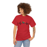 South African Flag Heartbeat t-shirt Unisex Heavy Cotton Tee