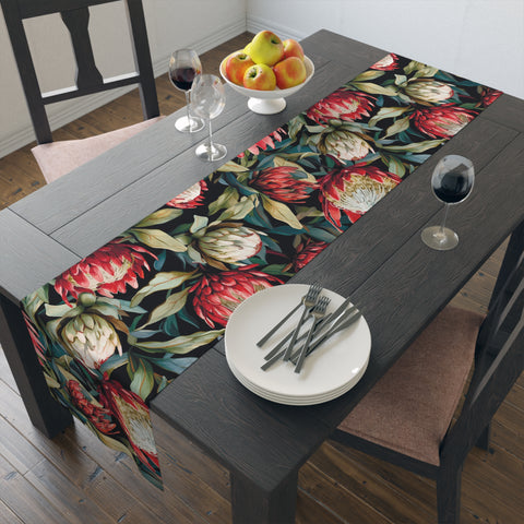 Protea South Africa Table Runner (Cotton, Poly)South African Protea Table decoration, African decor