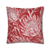 South African Protea Spun Polyester Pillowcase -Pillow not included