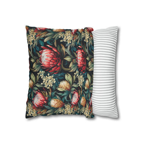 South African Protea Spun Polyester Pillowcase