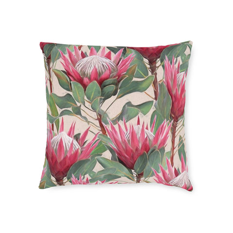 South African Protea Square Pillow