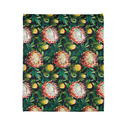 Copy of South African Protea Soft Polyester Blanket