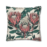 South African Protea Spun Polyester Pillowcase -Pillow not included