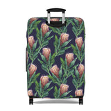 South African Protea Floral Custom Designed Luggage Cover Modern Luggage Protector Suitcase Cover, Carry on luggage Wrap, luggage Cover