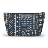 South African Ethnic Print Make up bag, Pencil Case Accessory Pouch w T-bottom