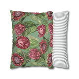 South African Protea Spun Polyester Pillowcase - Shipped from UK/USA/AUS