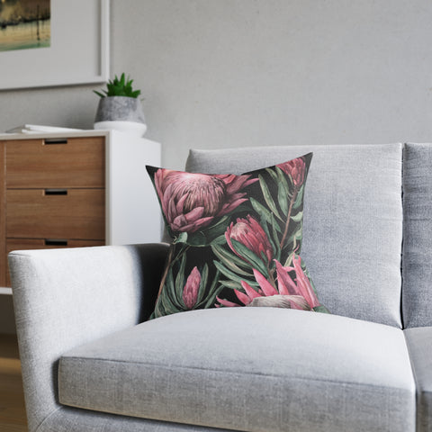 South African Protea Square Pillow