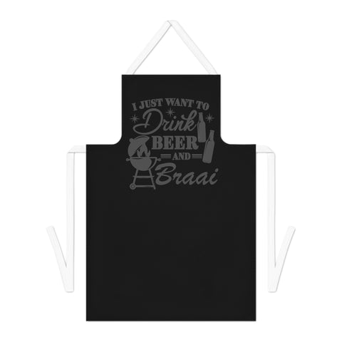 South African Drink Beer and Braai Adult Apron