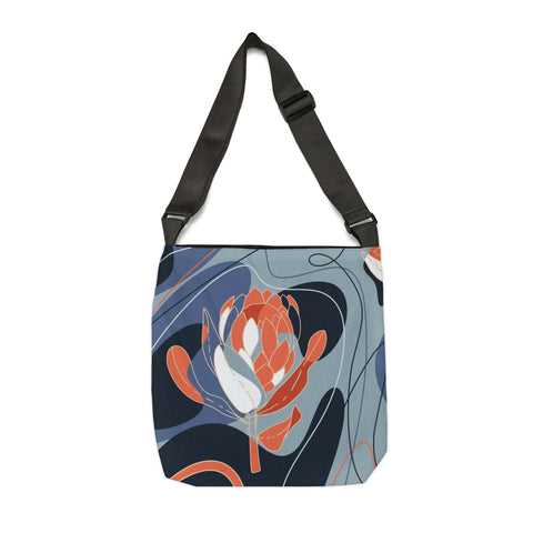 South African  Protea Tote bag African print design Protea Adjustable