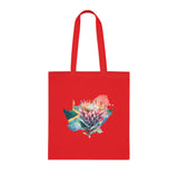 South African Afrikaans Protea Cotton Tote