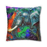 African Elephant Pillowcase Cover only - no filling is included