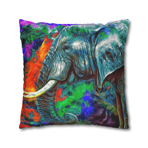 African Elephant Pillowcase Cover only - no filling is included