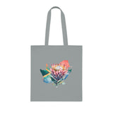 South African Afrikaans Protea Cotton Tote