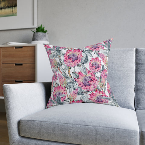 South African Protea Square Pillow