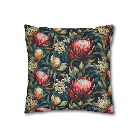 South African Protea Spun Polyester Pillowcase