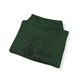 South African Keep Calm and Braai on - Afrikaans  Unisex Heavy Blend™ Hooded Sweatshirt