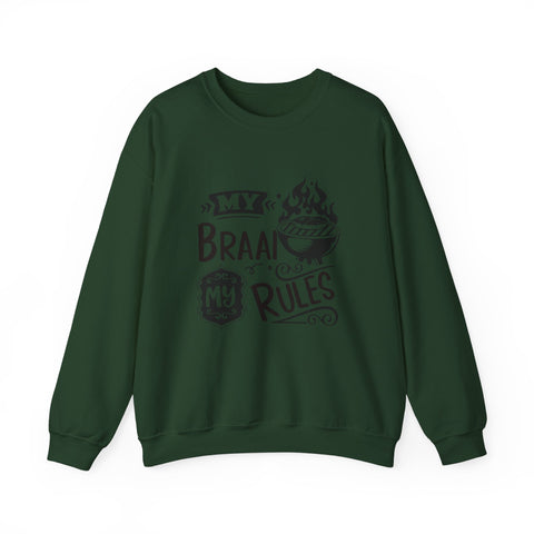 My Braai my rules South African Unisex Heavy Blend™ Crewneck Sweatshirt