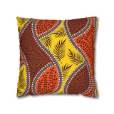 African Leaves and colours Pillowcase Cover only - no filling is included