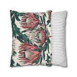 South African Protea Spun Polyester Pillowcase -Pillow not included