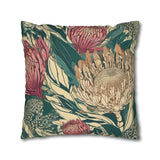 South African Protea Spun Polyester Pillowcase -Pillow not included