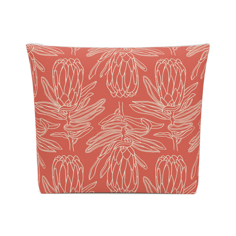 South African Protea Cotton Cosmetic Bag