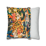 African abstract people and animal print Pillowcase Cover only - no filling is included