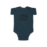 Chilling and Braaing Baby Bokkie South Africa Baby  Jersey Bodysuit