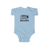 Chilling and Braaing Baby Bokkie South Africa Baby  Jersey Bodysuit