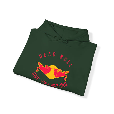 south African Dead Bull gives you Biltong Unisex Heavy Blend Hooded Sweatshirt