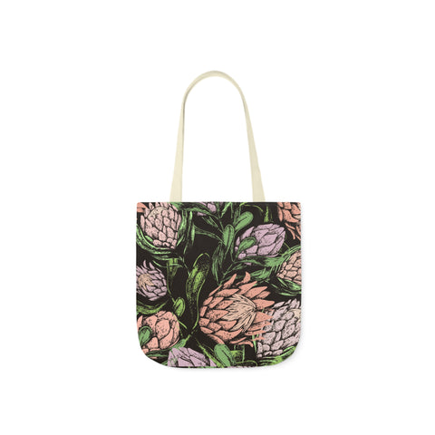 South African Protea Polyester Canvas Tote Bag