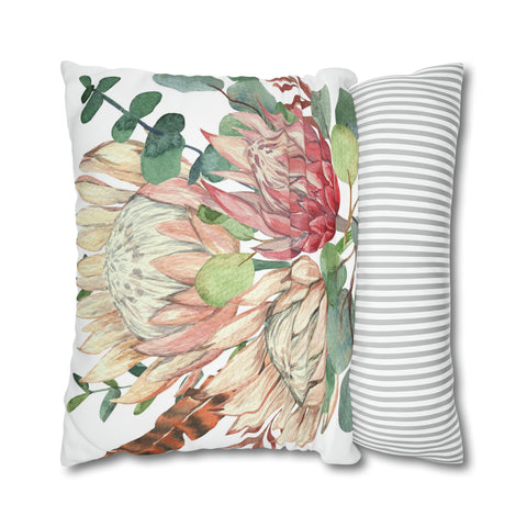 South African Protea Pillowcase Cover only - no filling is included