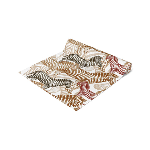 Table Runner (Cotton, Poly) Zebra