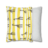 African Giraffe stripe yellow Pillowcase Cover only - no filling is included