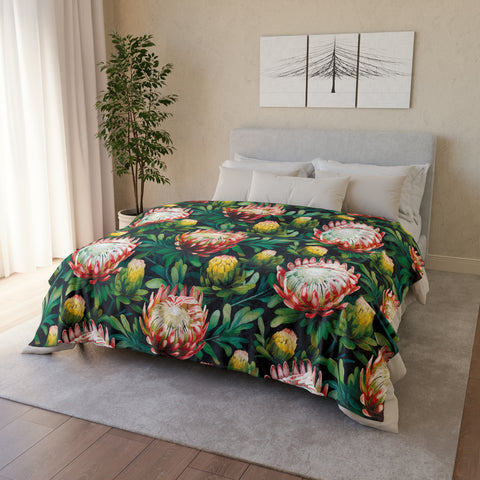 South African Protea Soft Polyester Blanket