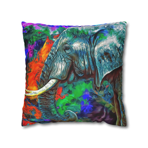 African Elephant Pillowcase Cover only - no filling is included