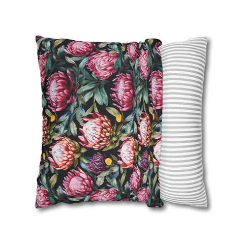 South African Protea Spun Polyester Pillowcase