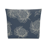 South African Protea print Cotton Cosmetic Bag