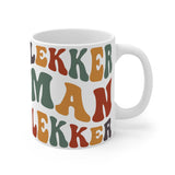 South African Lekker man Lekker 11oz White Mug - 1 Mug Shows both sides